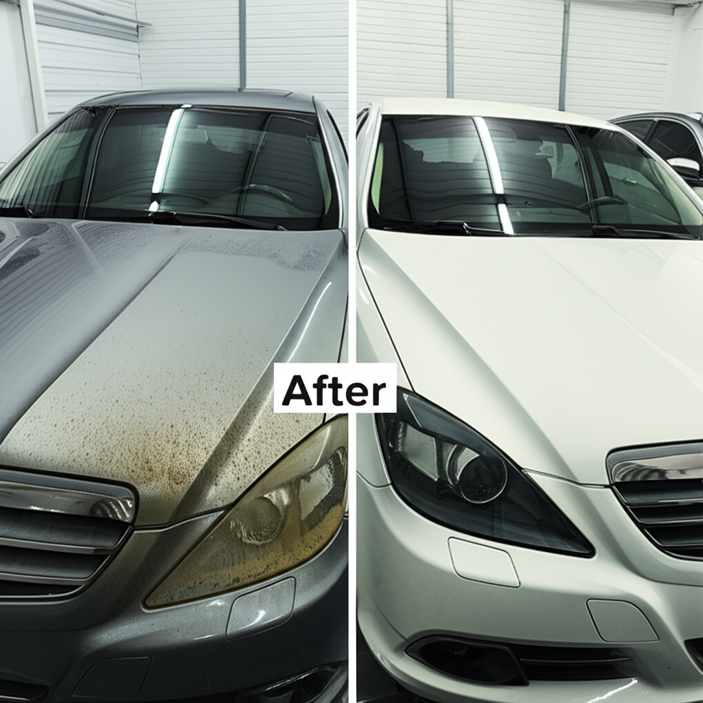 Before and After Car Detail
